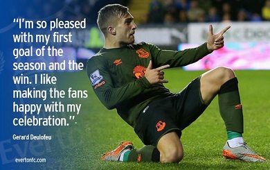 Gerard Deulofeu dedicated his Reading goal to the fans