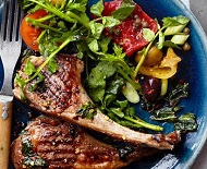 Grilled Lamb Chops with Mint