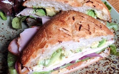 Healthy Grilled Cheese Recipes: Turkey Arugula Goat Cheese Panini