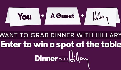 Dinner with Hillary Clinton