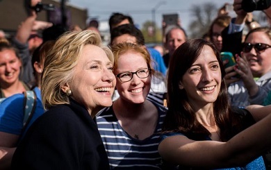 Hillary Clinton Blasts Donald Trump Over Women's Issues in New Hampshire