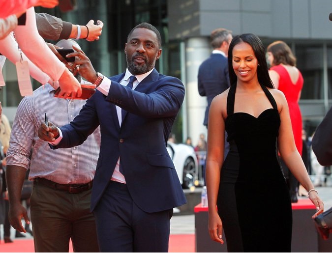  Mr. Elba arrives with his girlfriend Sabrina Dhowre at the premiere of “The Mountain Between Us” at the Toronto International Film Festival in September. 