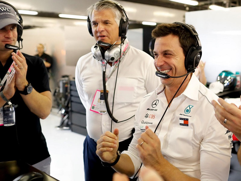 Toto: to take the front row with Lewis and Valtteri is really special