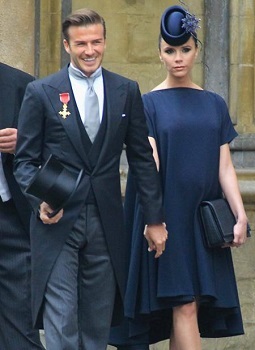 Victoria Beckham wears minimalistic navy to the Royal Wedding