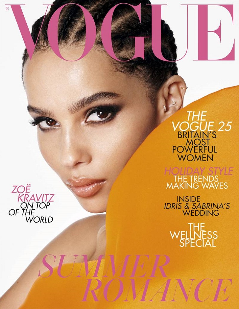 Zoë Kravitz Covers The July Issue Of British Vogue